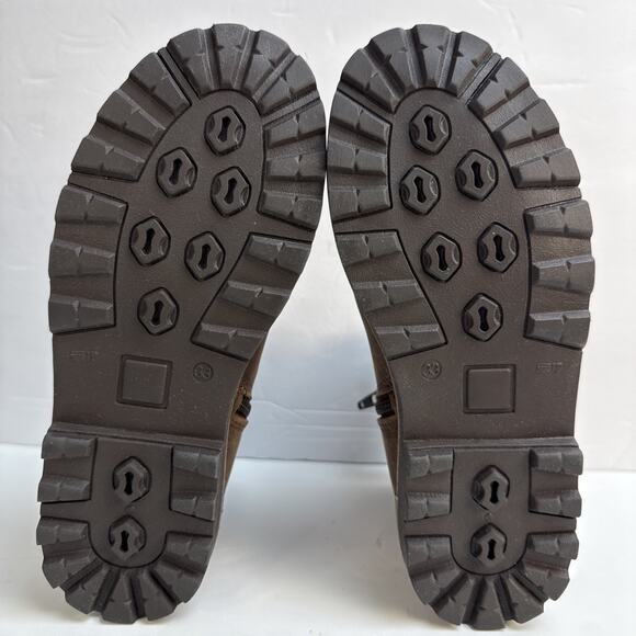 Jacadi Chelsea Leather Boot Girls Brown Leather Zipper Size US 1 / EU 33 NWB - Picture 9 of 14